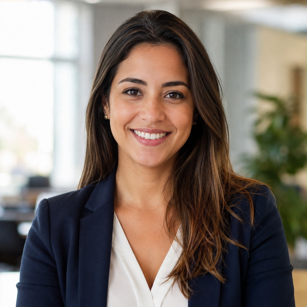 Fictional demonstration portrait representing Marina S., an example Sales Development Representative profile.